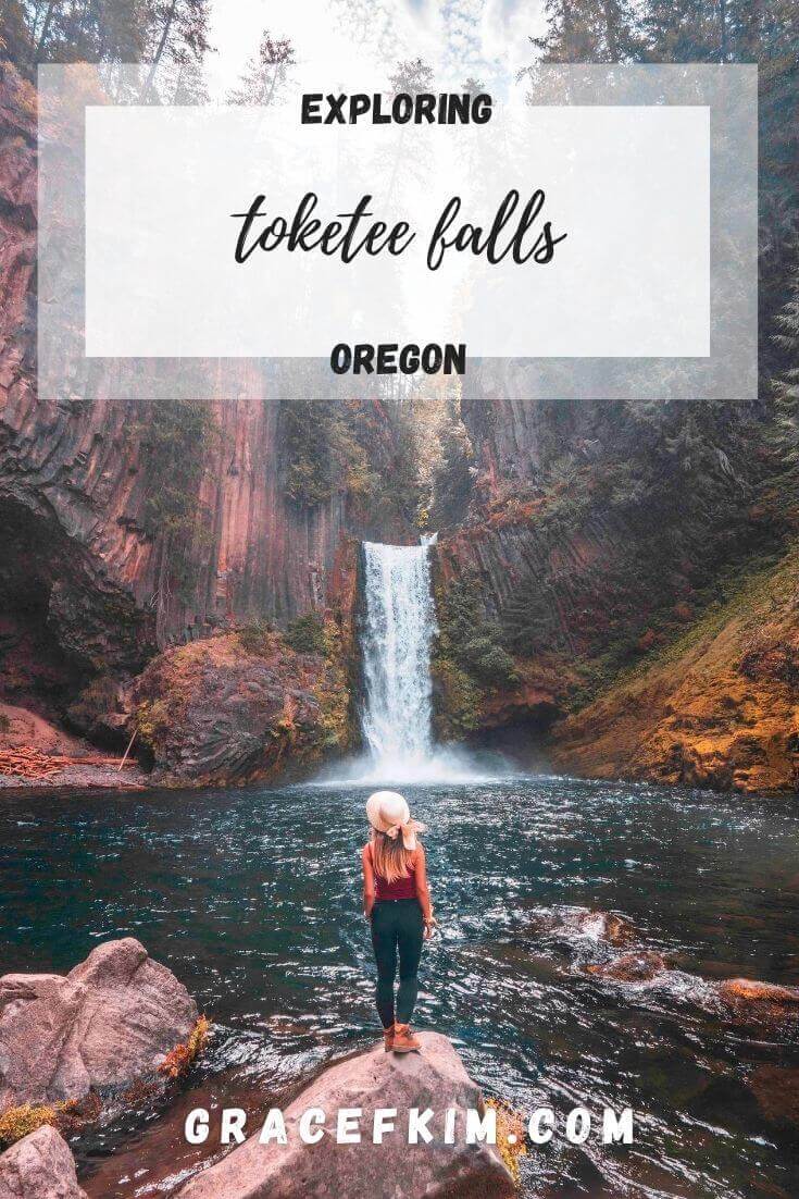 Exploring Toketee Falls, Oregon Pinterest graphic