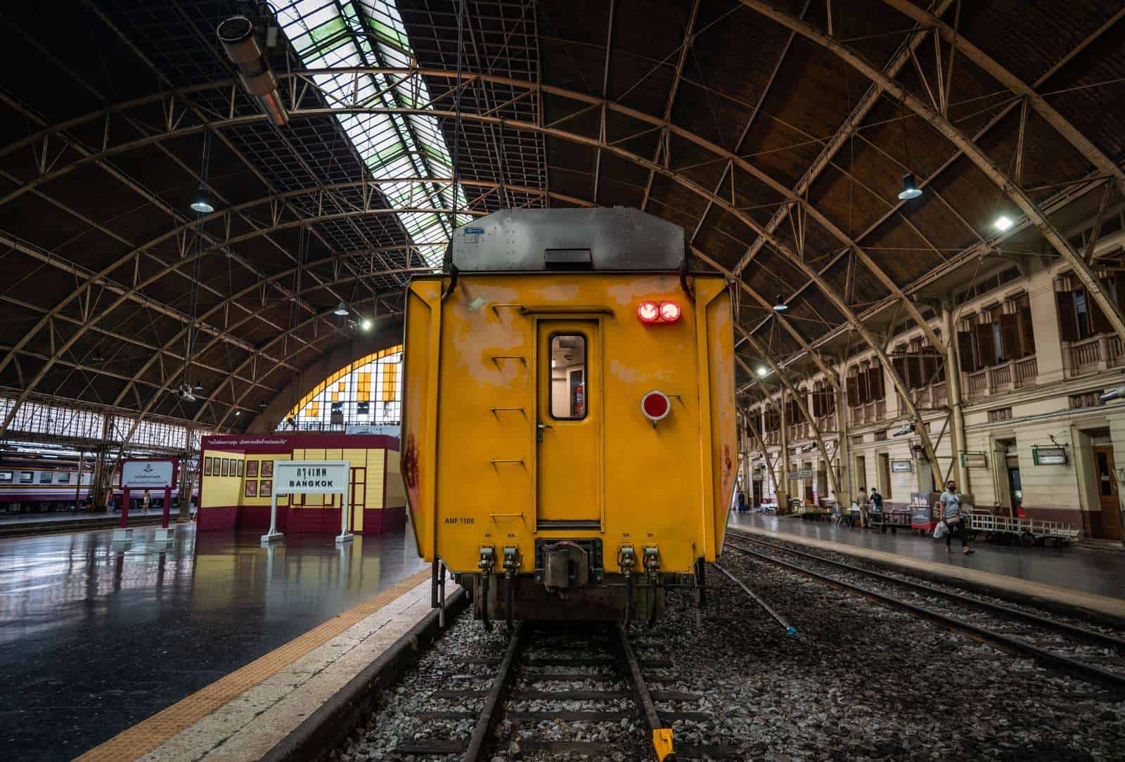 Overnight train to Chiang Mai at Hua Lamphong station in 2022