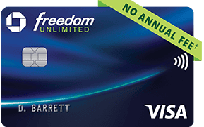 Chase Freedom Unlimited no annual fee credit card